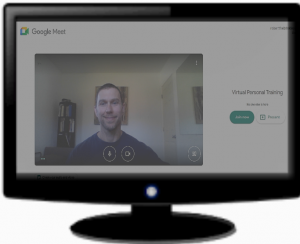computer screen showing the join option of a virtual google meeting